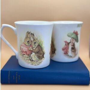 Vintage Queen's Beatrix Potter "Peter Rabbit" / "Benjamin Bunny" porcelain Mug